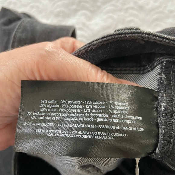 Gloria Vanderbilt Shape Effect Tummy Sculpt Straight Light Black Size 10 - Picture 5 of 11